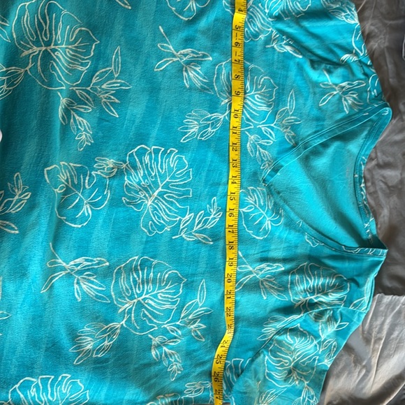 Ava & Viv teal printed shirt - Picture 8 of 9